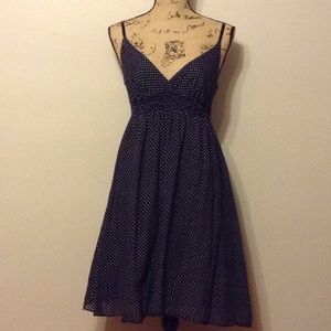 Polka Dot Empire Surplice Dress